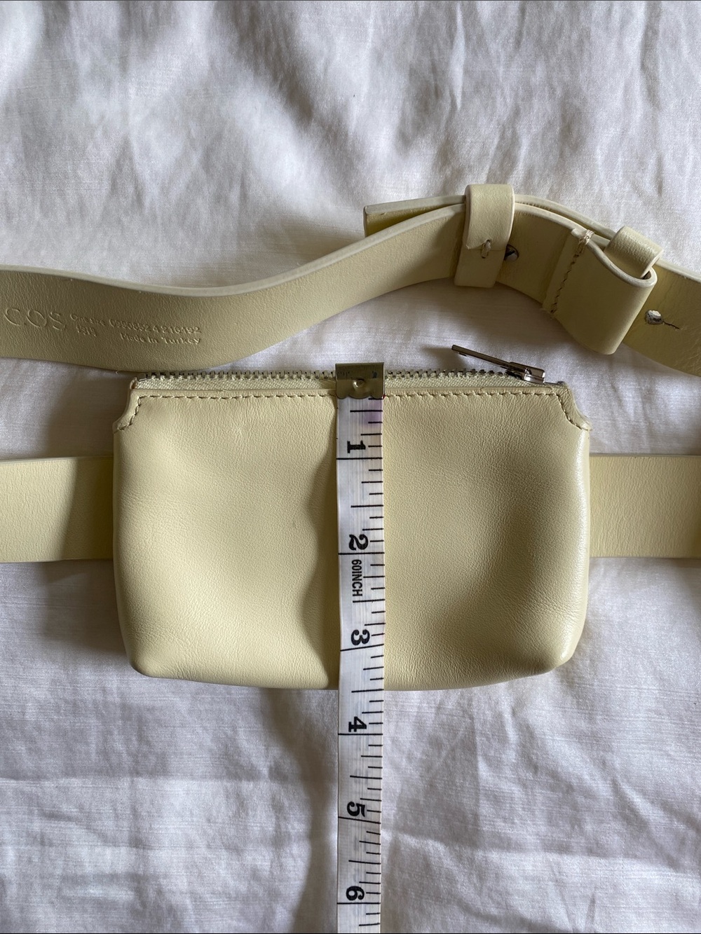 Yellow Double Pouch Belt Bag - Picture 6 of 8